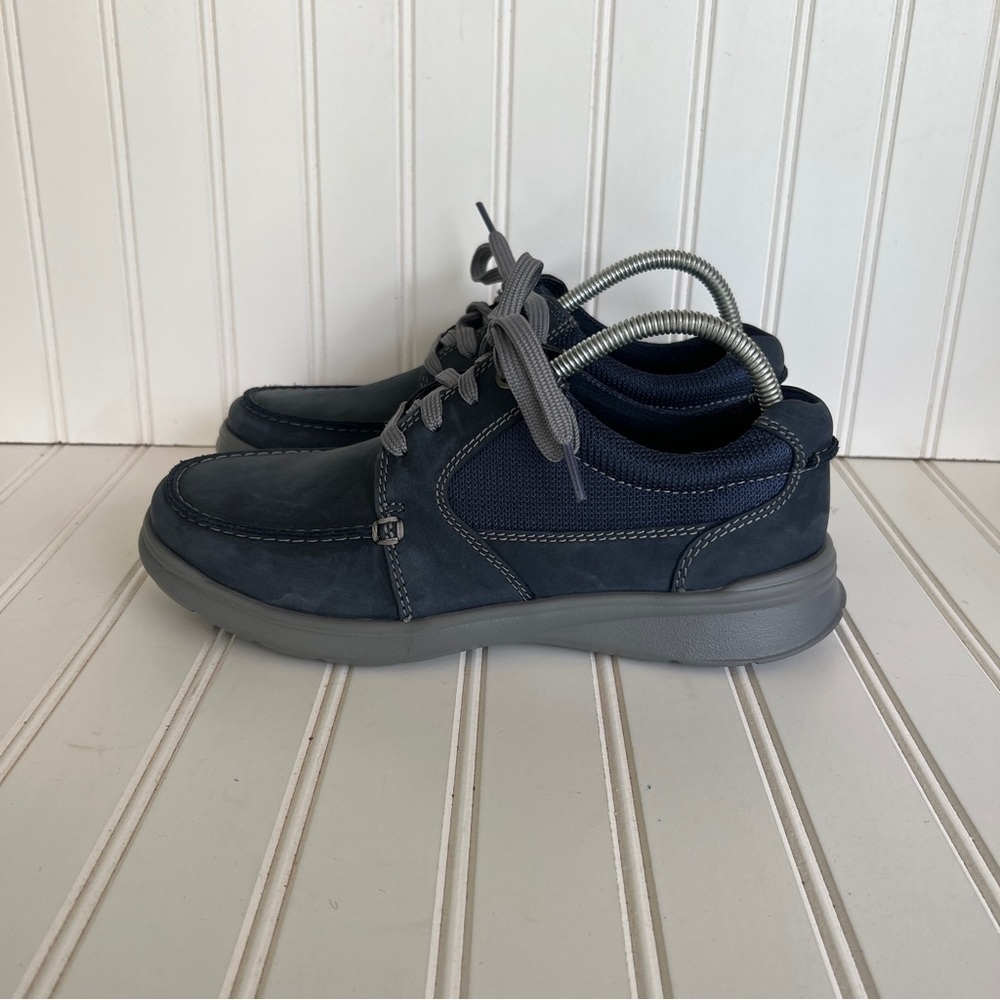 Clarks Navy Blue Collection Ultimate Comfort Sneakers Suede Men's 7